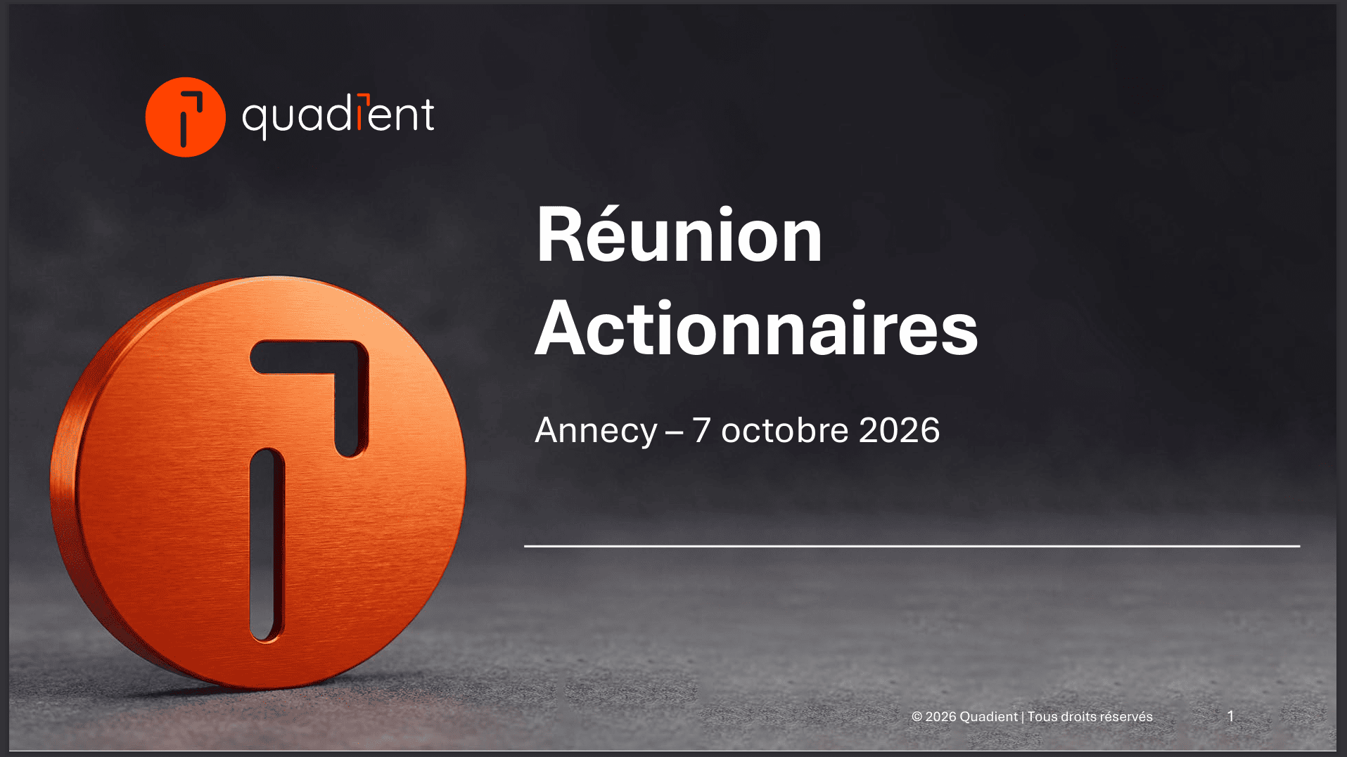 Réunion Actionnaires - Annecy